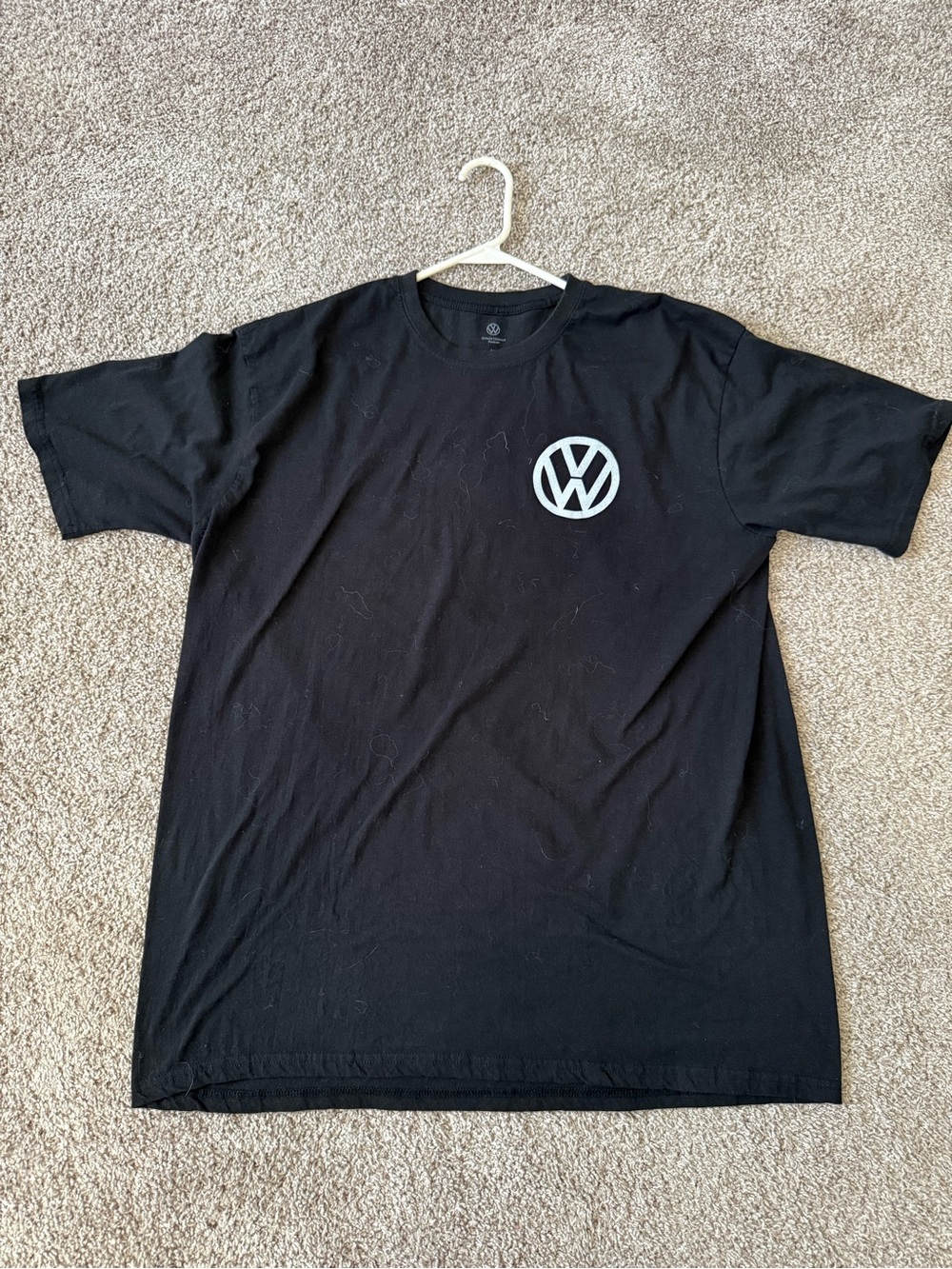 Volkswagen Logo Black Men's Short-Sleeve Tee